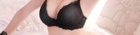 水淼aqua – Black Lace Kimono&Lingerie