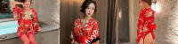 秀人网女神@王馨瑶 最新定制大红色和服写真视频1V/1G